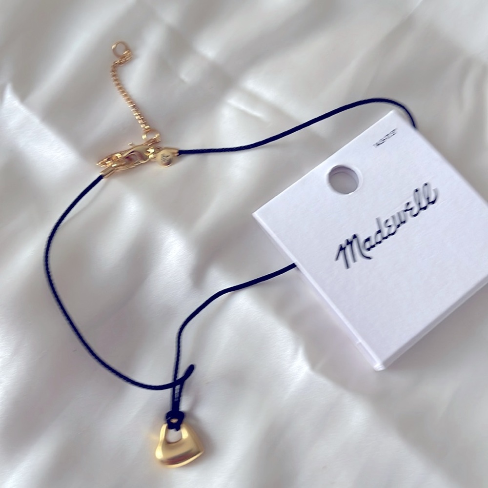 Madewell An adjustable cord choker necklace. New